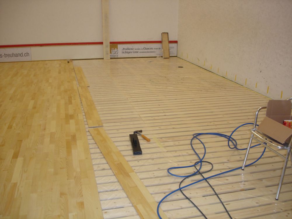 Das ASB Parkett legen